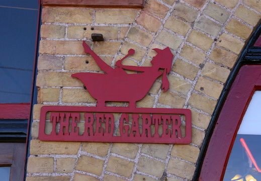Red Garter sign