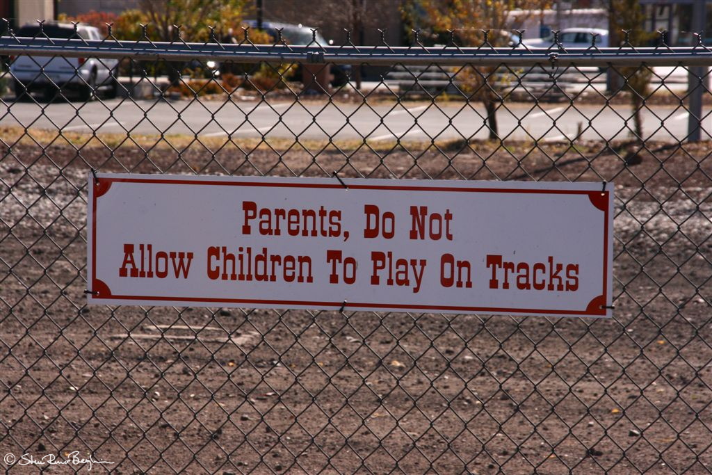 Parents do not Allow Children to Play on Tracks
