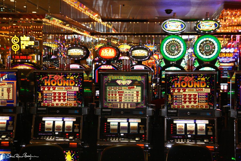 Slot machines at Four Queens Hotel & Casino