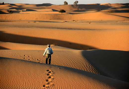 Jens walking in the dunes