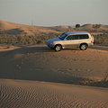 Our Land Cruiser, parked on a dune