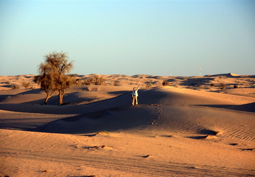 Mike in the sand dunes