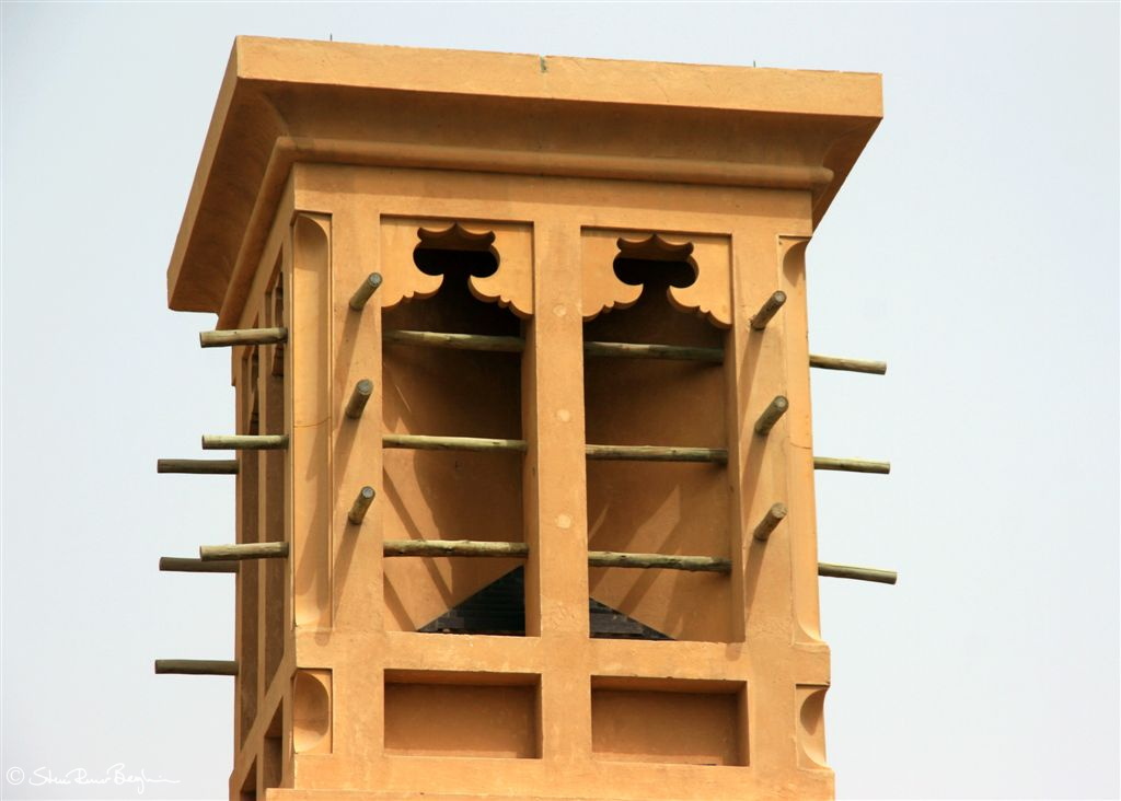 Old style A/C - wind tower at Madinat Jumeirah