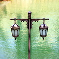 Lantern by amphi theatre lake in Madinat Jumeirah
