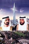 Muhammed bin Rasheed al Maktoum, prime minister and Khalifa bin Zayed al Nahyan, president