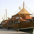 Dhow docked by Dubai Creek