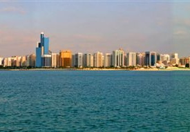 Abu Dhabi skyline panorama
