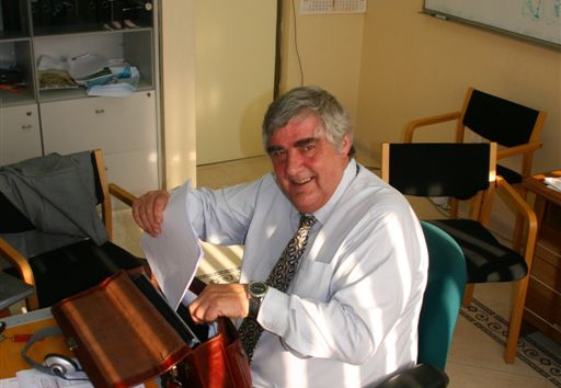 Oskar (Henriksen) in our office at Abu Dhabi Municipality