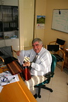 Oskar (Henriksen) in our office at Abu Dhabi Municipality