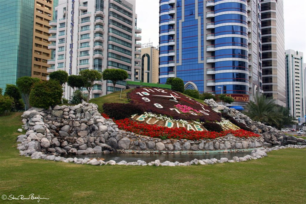 Large swiss clock, gift from Switzerland to the UAE