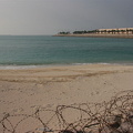 Barbed wire at the beach