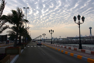 Looking towards Marina Mall from near Abu Dhabi heritage village