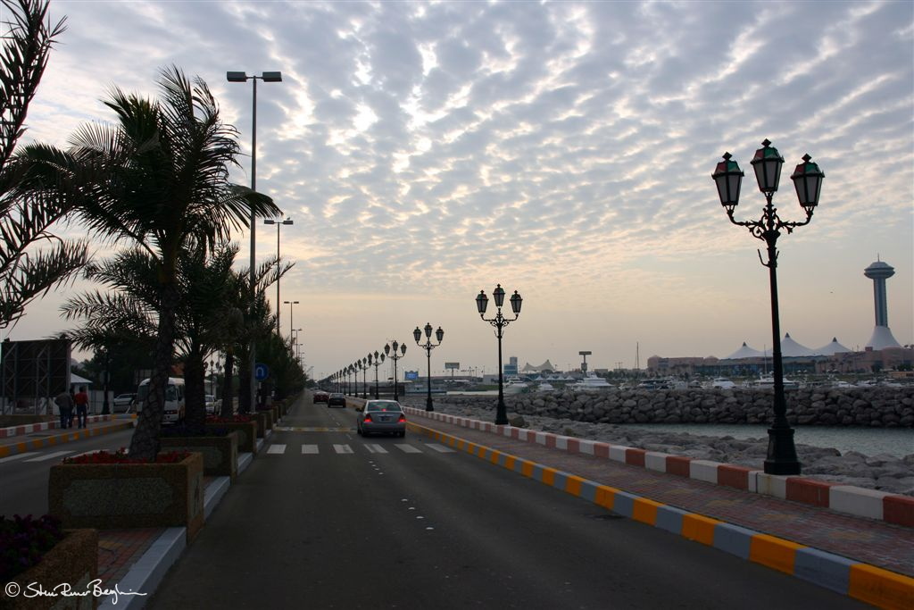Looking towards Marina Mall from near Abu Dhabi heritage village