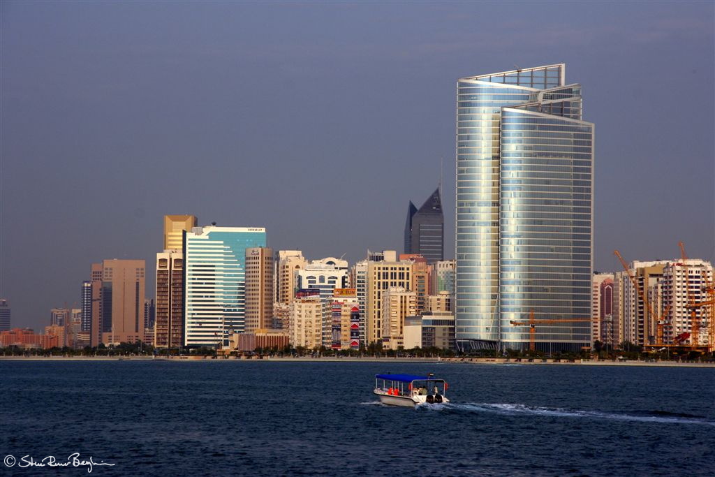 Boat on Abu Dhabi bay