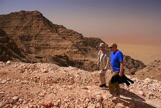 Mike and Tor Gunnar working their way to the top