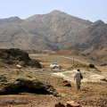 Mike walking in wadi