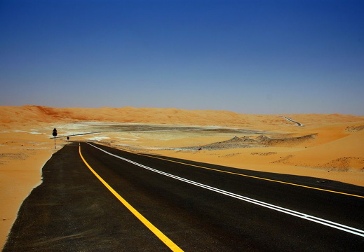 The road to Tal Moreeb south of Liwa, Abu Dhabi