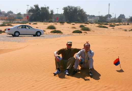 Tor Gunnar and Mike in the sand