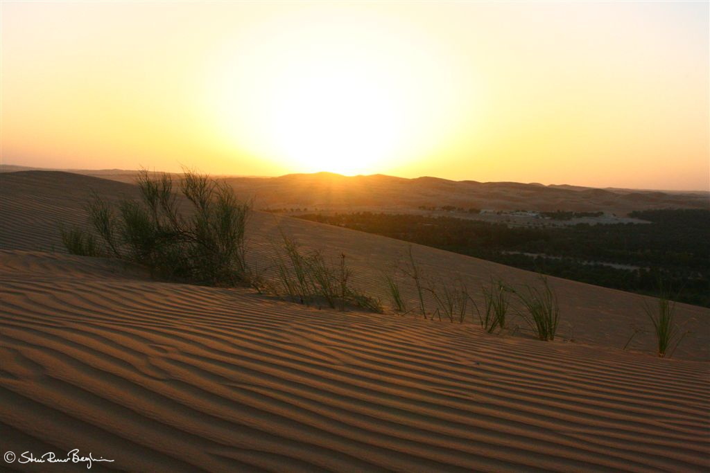 Solnedgong i Liwa