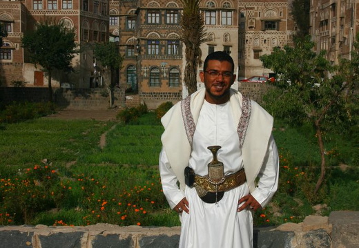 Yemeni in the old town of Sana'a