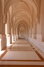 Arcade near Al Alam Palace, Muscat Village