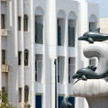 Dolphin fountain on Mutrah Corniche, Muscat