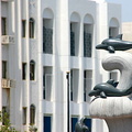 Dolphin fountain on Mutrah Corniche, Muscat