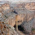 Waterfall on Jebel Shams after heavy rains