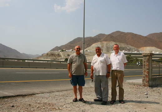 Khalil, Oskar and Yngve near Kalba