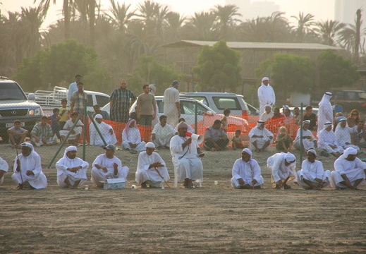Judge panel for bull-fight-contest lined-up and ready by arena