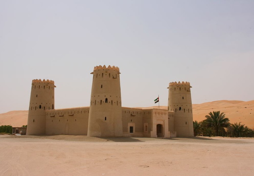 Modern faux fortress, Liwa, Abu Dhabi