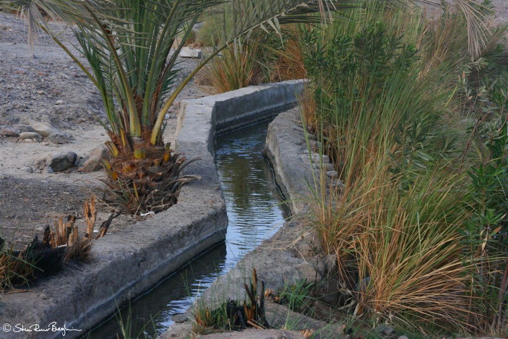A falaj in the mountains of Fujairah