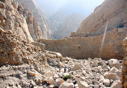 Chad Jerry hiking in Wadi Galilah, Ras al Khaimah