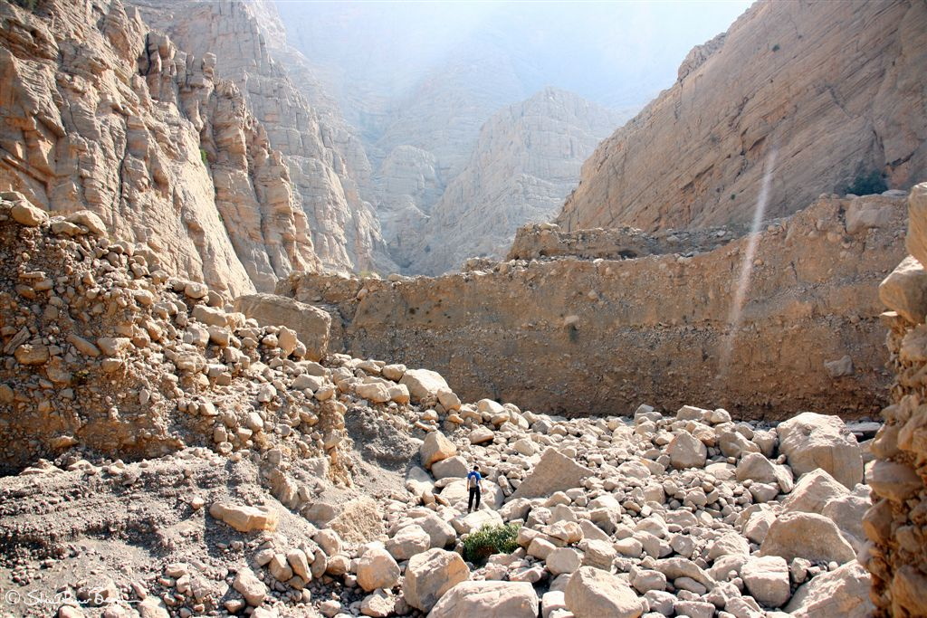 Chad Jerry hiking in Wadi Galilah, Ras al Khaimah