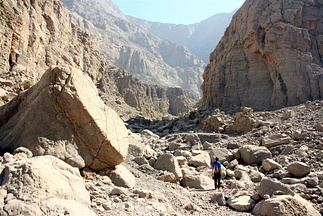 Chad Jerry hiking in Wadi Galilah