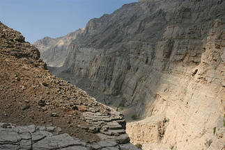 Looking back down Wadi Galilah