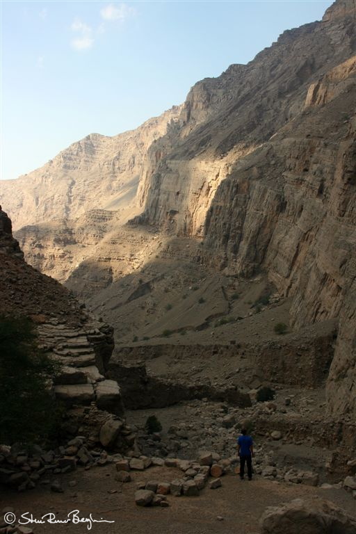 Looking back down Wadi Galilah