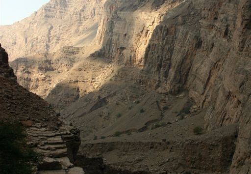 Looking back down Wadi Galilah