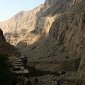 Looking back down Wadi Galilah