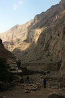 Looking back down Wadi Galilah