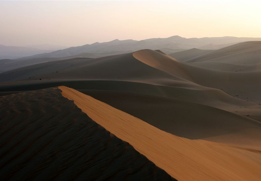 Sand dunes south of the Liwa Oasis in Abu Dhabi