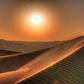 Sand dune in Liwa close to sunset