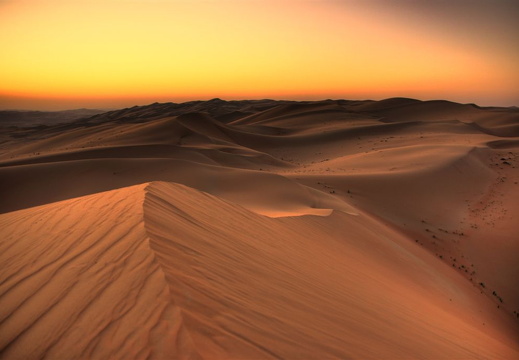 Golden dunes the next morning