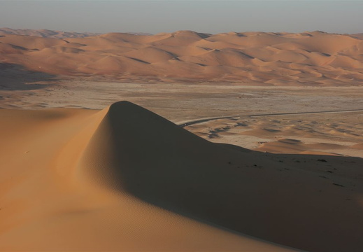 Road and dunes
