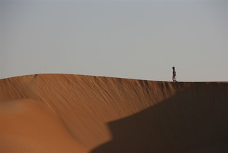 Walking on the dune