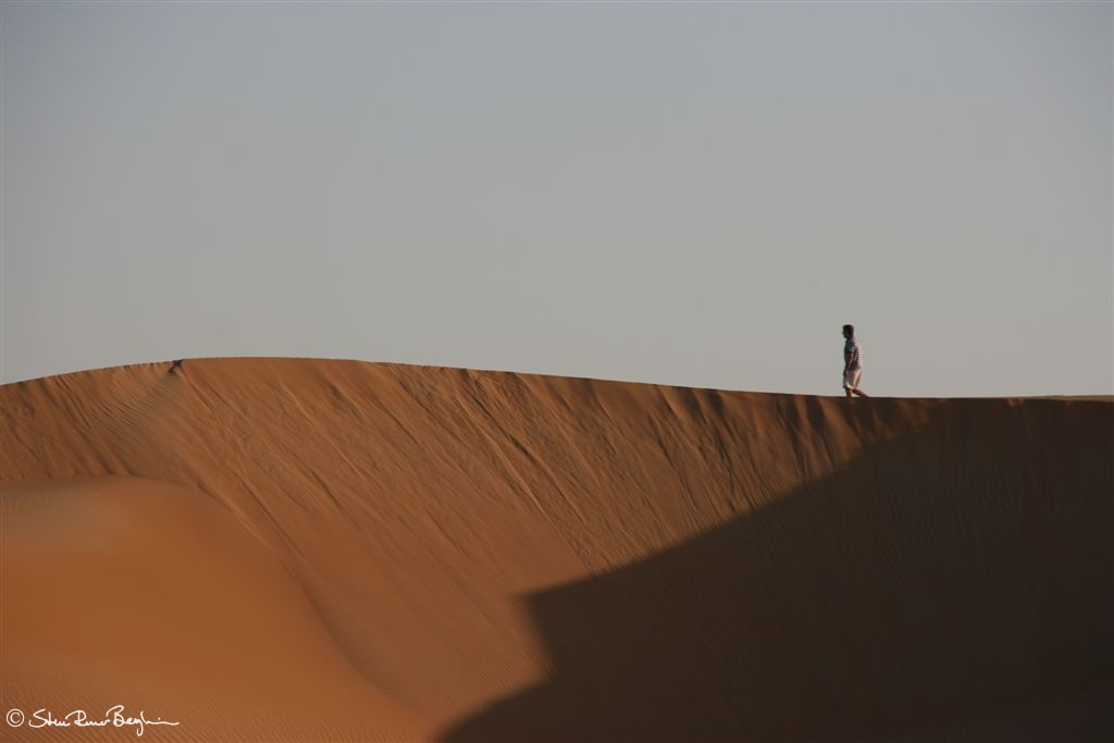 Walking on the dune