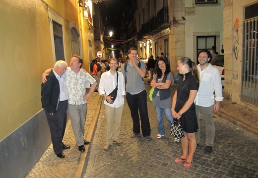 Barrio Alto at night