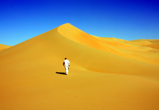 Myself on a sand dune in Liwa one hot winter's day