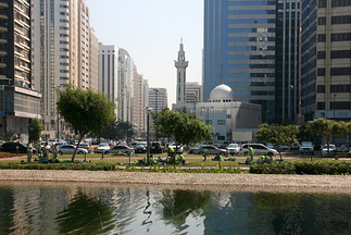 Mosque on Abu Dhabi corniche
