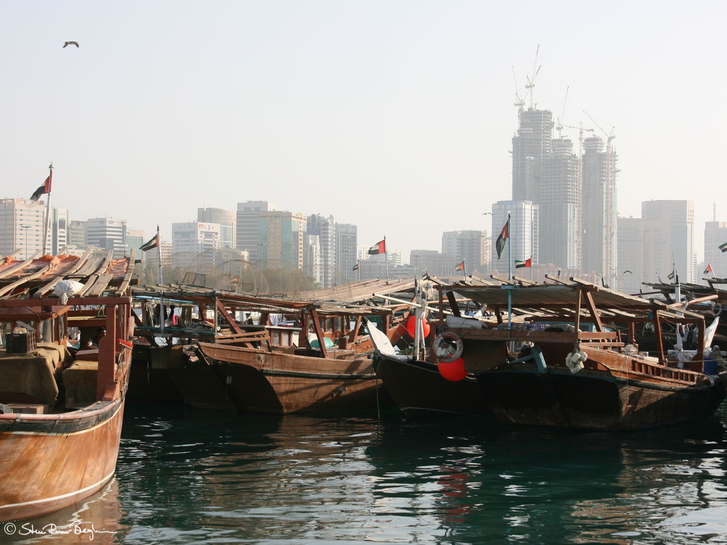 Dhow harbor in Abu Dhabi